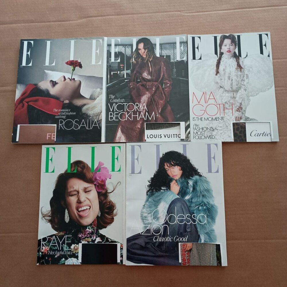 Elle magazine bundle 5 pack September 2025 to March 2026